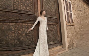 Fantasy V-neck Exposed Back Long Sleeve Dress (2)