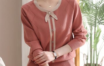 Temperament Knitted Spring And Autumn Sweater (2)