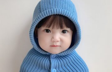 Winter Warm Cute Childrens Hat and Scarf (1)