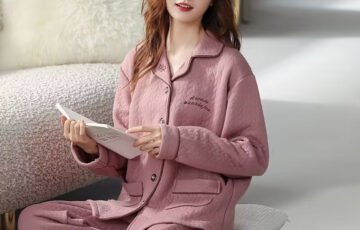 Womens Thick Warm 100% Cotton Pajamas (1)