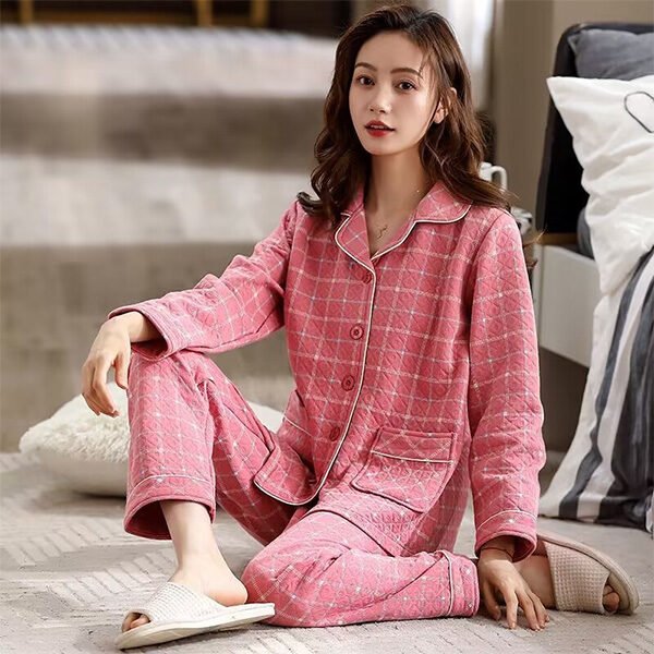 Quilted Pajama Set