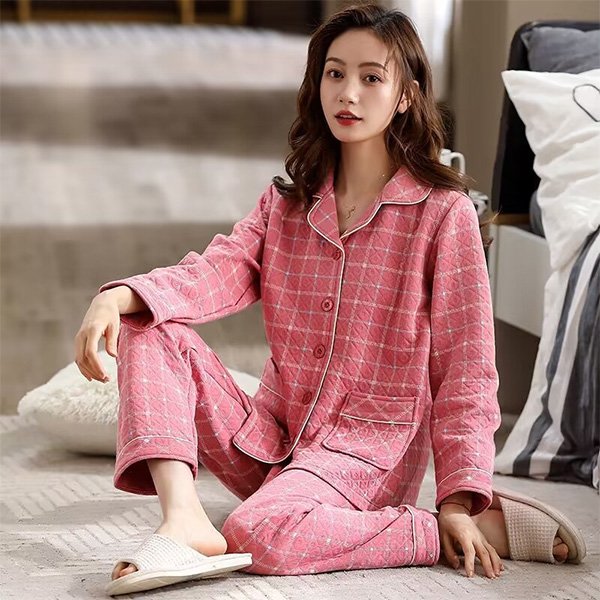 Quilted Pajama Set