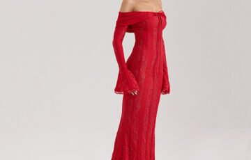 Belle Red Maxi Dress from HOUSE OF CB (1)