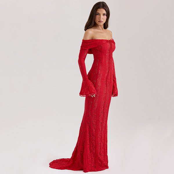 Belle Red Maxi Dress from HOUSE OF CB 2 Belle Red Maxi Dress from HOUSE OF CB - Image 2