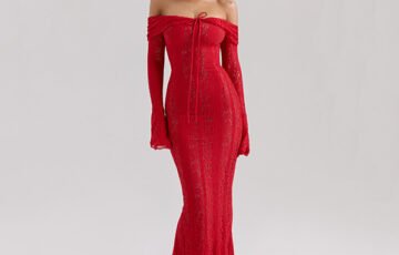 Belle Red Maxi Dress from HOUSE OF CB (5)