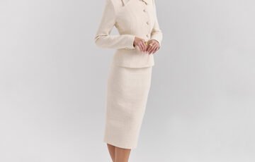 HOUSE OF CB Misha Boucle Blazer (1)