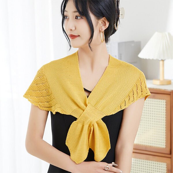 Ice Silk Womens Shawl Cloak Neck Scarf