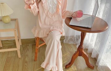 Island Velvet Lace Pullover Home Wear (2)