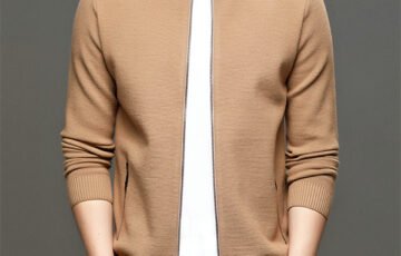Mens Solid Knitted Business Jacket (5)