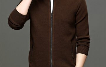 Mens Solid Knitted Business Jacket (6)