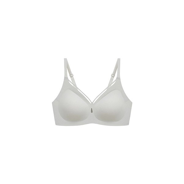 Seamless push up bra in skin color featuring wireless design