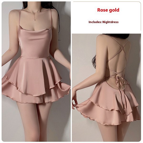 Lace Slip Nightdress And Gown Set 11