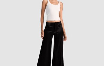 Alice Olivia Olivia Satin Wide Leg Pant (1)