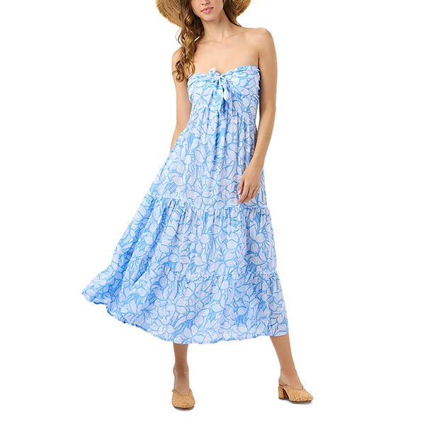 Tiare Hawaii Strapless Tiered Dress