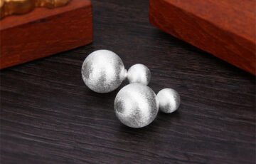 925 Sterling Silver Double-Sided Ball Studs (2)