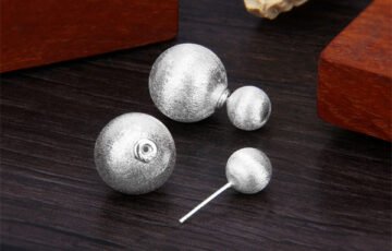 925 Sterling Silver Double-Sided Ball Studs (4)