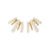 Nadri Imitation Pearl J Hoop Earrings