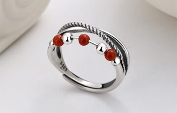 Vintage Silver Adjustable Cross Ring (3)
