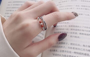 Vintage Silver Adjustable Cross Ring (5)