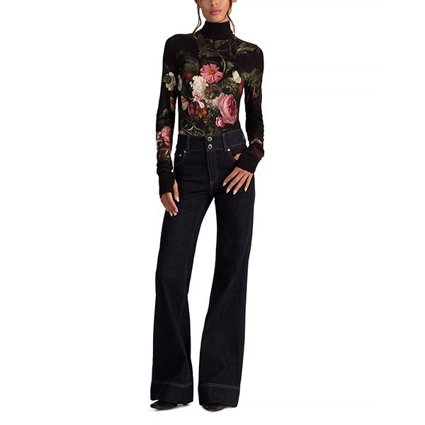 Alice And Olivia Delaina Turtleneck Top (1) Alice And Olivia Delaina Turtleneck Top