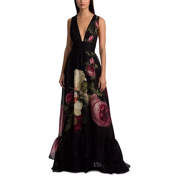 Alice And Olivia Roya Cape Gown-Be Still (5) Alice And Olivia Roya Cape Gown-Be Still