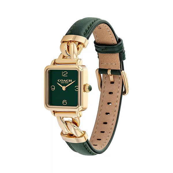 COACH Cass Watch 22mm in Green 3 COACH Cass Watch 22mm in Green - Image 3