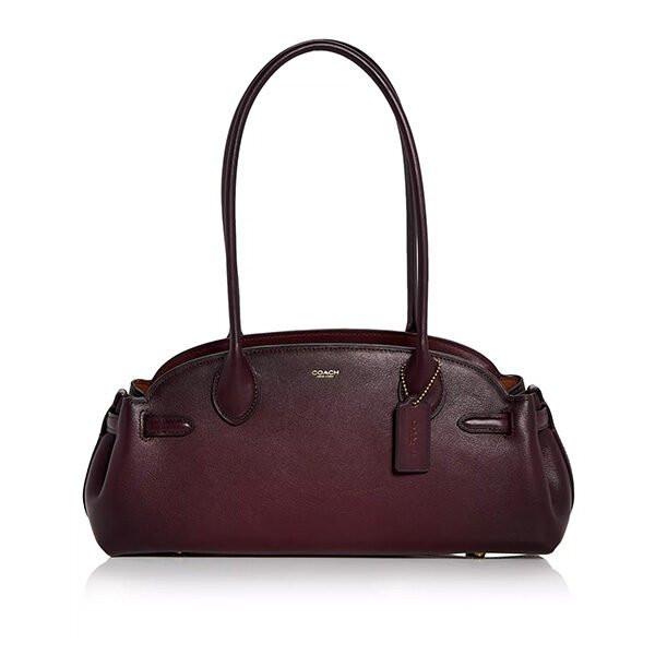 COACH Empire Leather Shoulder Bag in Merlot