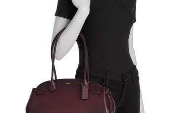 COACH Empire Leather Shoulder Bag in Merlot (2) COACH Empire Leather Shoulder Bag in Merlot (2)