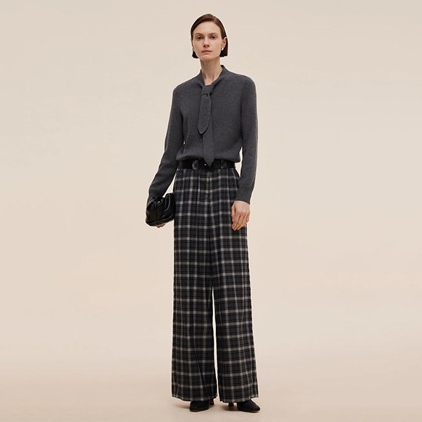 Goelia Wool Blend Tie Neck Top by Goelia1995