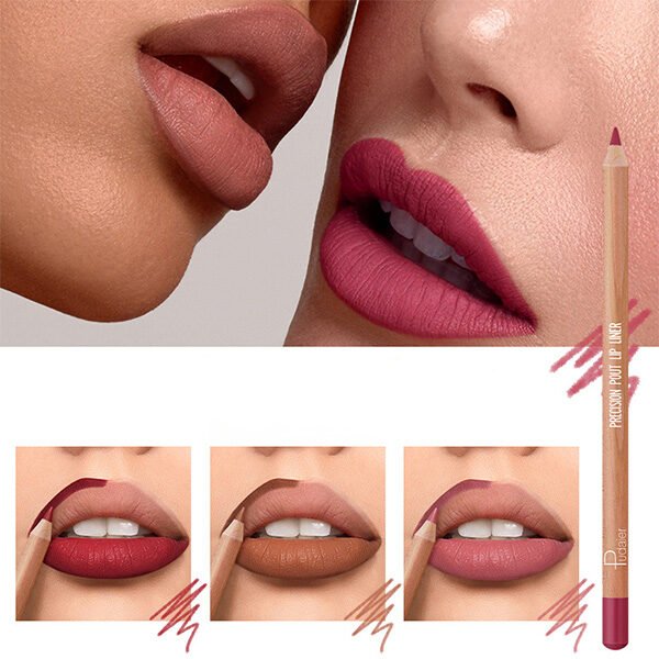 Pudaier 12-Color Waterproof Lip Liner Set