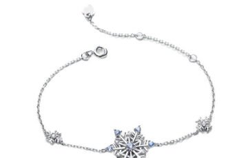 Snowflake Bliss Bracelet S925 Silver Blue (2)