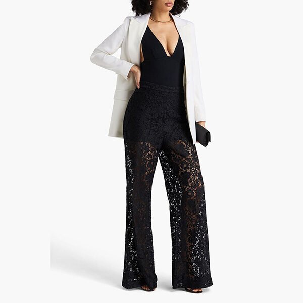 ZIMMERMANN High-Rise Corded Lace Pants