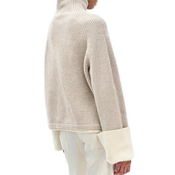 rag And bone Ilaria Wool Sweater in Oat 3 rag And bone Ilaria Wool Sweater in Oat - Image 3
