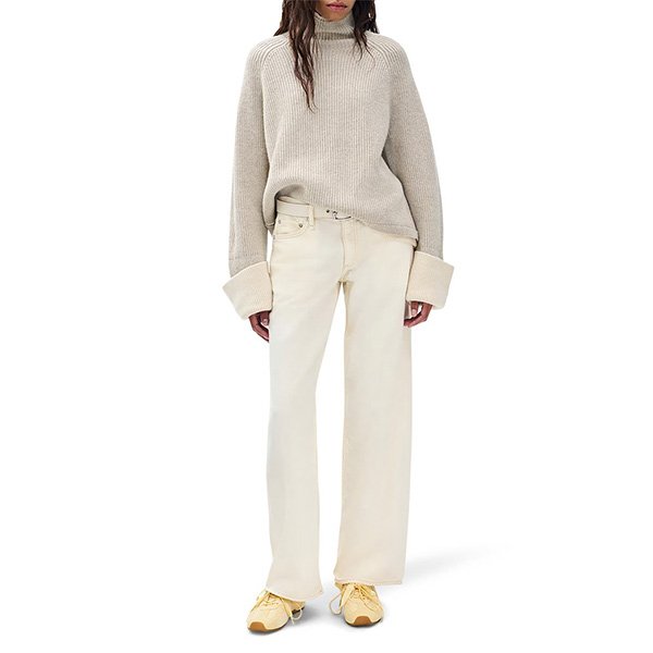 rag And bone Ilaria Wool Sweater in Oat 2 rag And bone Ilaria Wool Sweater in Oat - Image 2