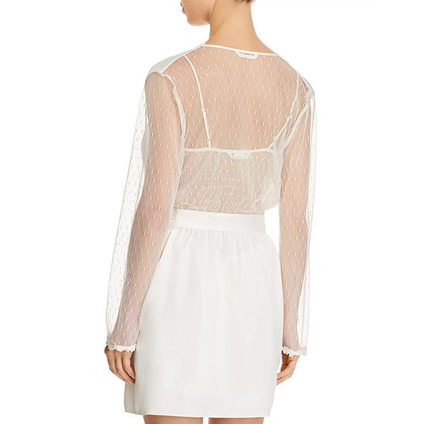 Flora Nikrooz Charmeuse Robe in Ivory 2 Flora Nikrooz Charmeuse Robe in Ivory - Image 2