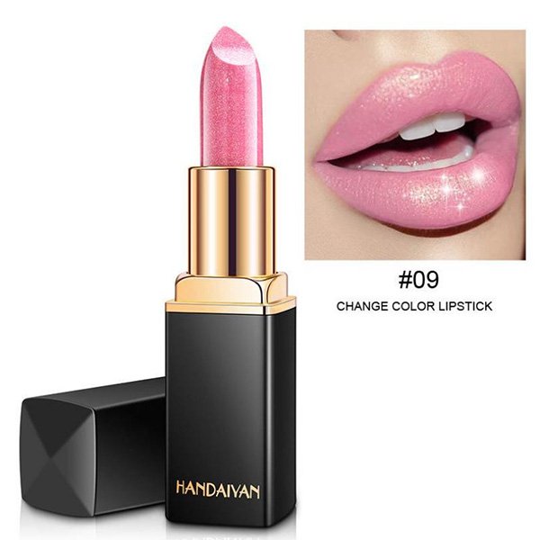 Metallic Lipstick HANDAIYAN Pearl Gold with shimmer powder