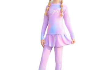 Kids Long Sleeve Swimsuit Set (1)