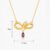 S925 Zodiac Snake Garnet Necklace - Image 3