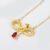 S925 Zodiac Snake Garnet Necklace - Image 2