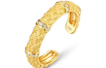 S925 Chinese Style Handwoven Gold Ring(2)