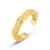 S925 Chinese Style Handwoven Gold Ring