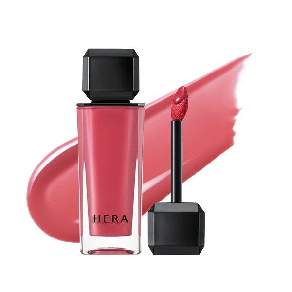 Lip Gloss HERA Felix Pick 325 Sunkissed peachy coral shade with swatch