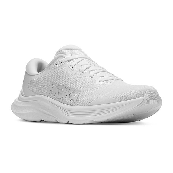 Women's Walking Sneakers HOKA Solimar 2 in White/White classic colorway