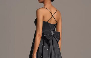 Bow Back Bubble Mini Dress by City Triangles (5)