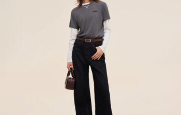 Denim Adjustable Waist Women Wide Leg Jeans (8)