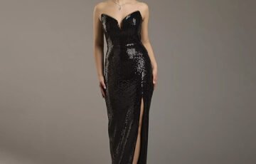 Galina Strapless Sequin Sheath Dress (1)