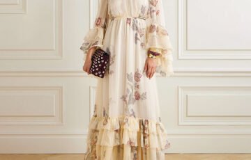 Etro Floral Silk Crepon Maxi Dress (4)