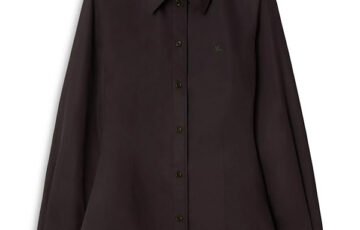 Burberry Eliza Slim Fit Cotton Poplin Shirt-Bark (3)