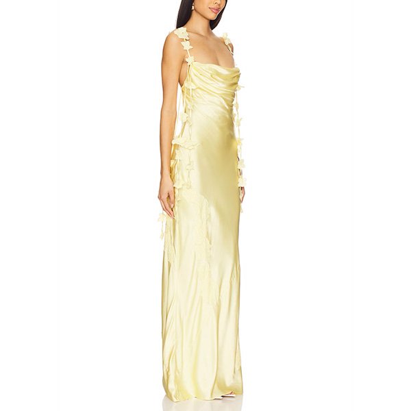 Inaya Gown Butter Yellow NBD Elegant Evening Dress (2)