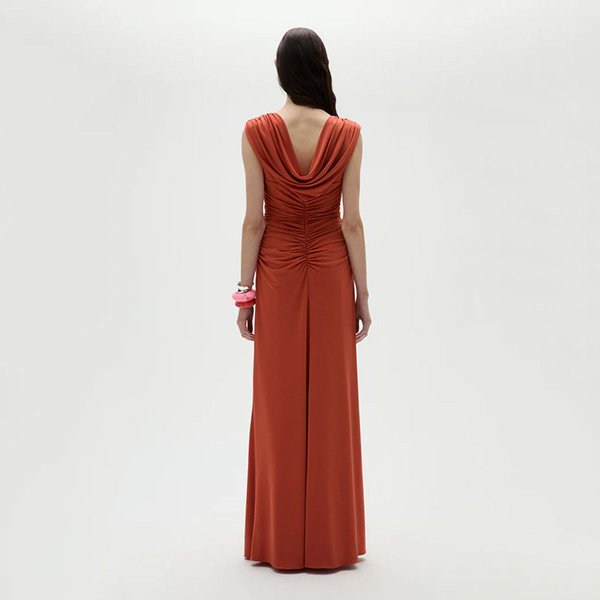 Amsale Jersey Draped Gown 3 Amsale Jersey Draped Gown - Image 3